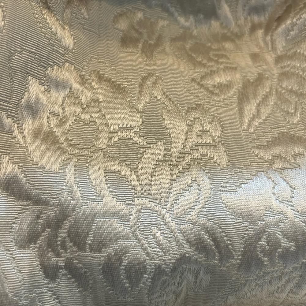 Elegant Cream Floral Patterned Fabric